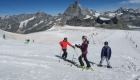 Skiën in de zomer in Italië.